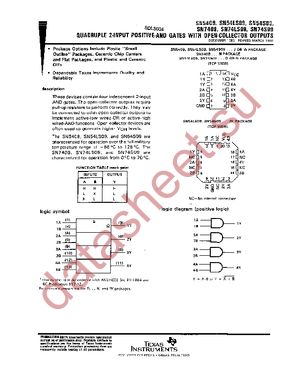 SN74LS09DG4 datasheet  